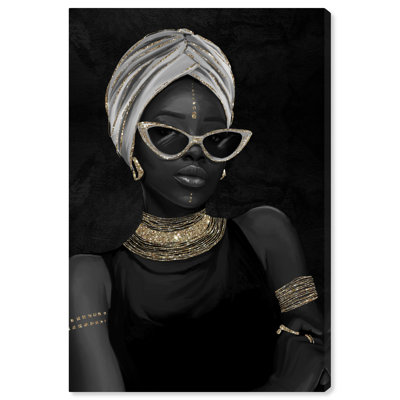 She is Glam - cadre flottant, impression sur toile