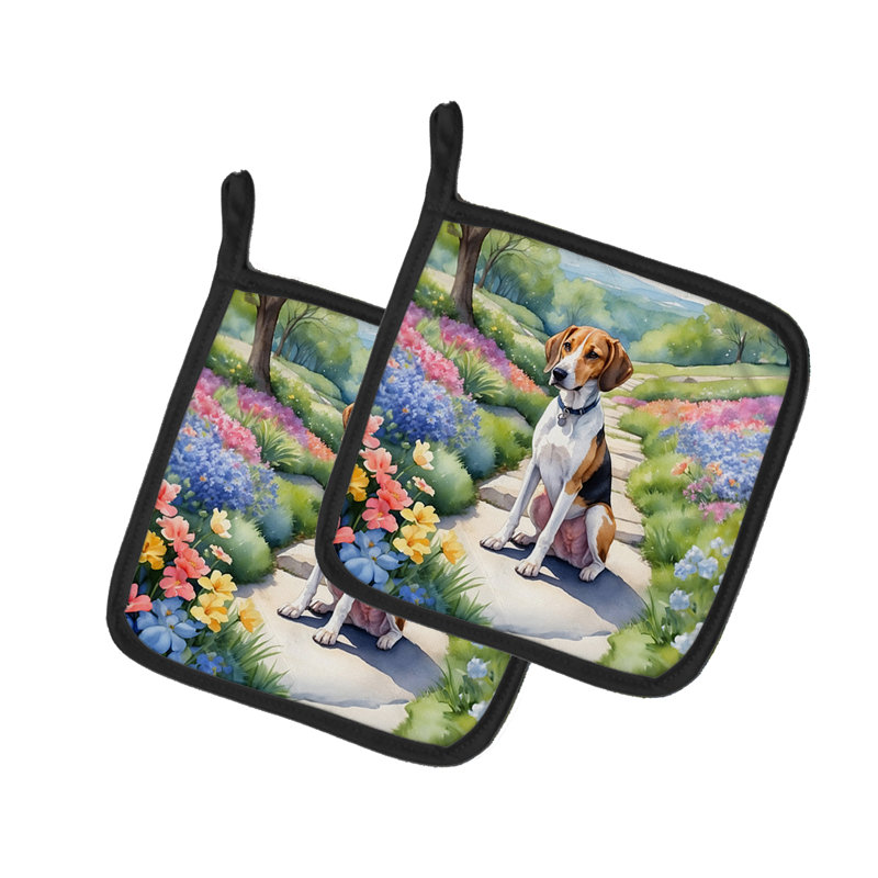 Caroline's Treasures Floral Polyester Potholder Set