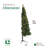 Home Heritage Pine 5' Artificial Half Christmas Tree Prelit 100 LED Lights