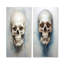 «Skull Elegance Portrait», ensemble de 2 impressions sur toile de crâne-571272277-571272272