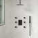 RelaxaJet High-Pressure 12‘’ FlowSync Control Collection Shower Faucet Set with Rough-In Valve，2.5 GPM