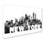 « new york new york horizon bg-2 », impression sur toile tendue en noir et blanc-19536927