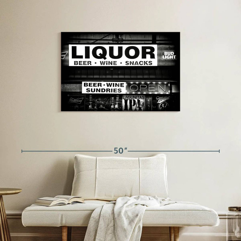 Tergel Black Nevada Liquor, H 24 po x l 36 po