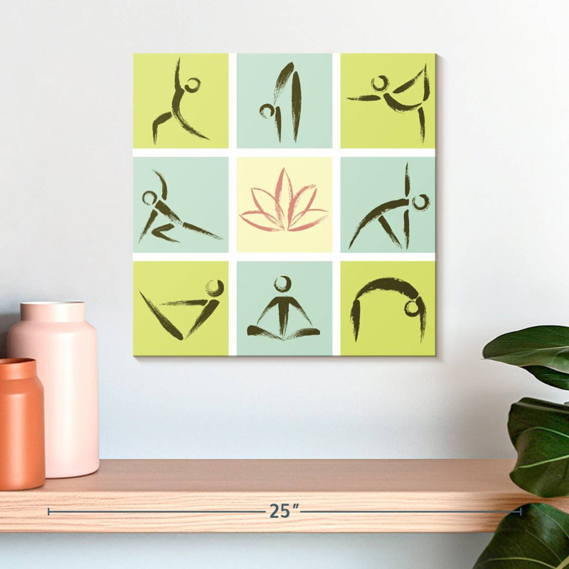 Pose de yoga Kerrick Lotus Zen, H 16 po x l 16 po