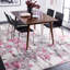 Tapis à motif abstrait gris / rose Strasser-37182326