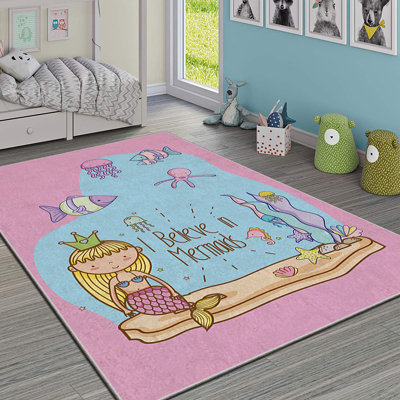 Tapis luxueux en polyester, 5,2 x 7,5 pi | Éponge stratifiée anti-dérapante 740 g / m² pour plus de durabilité | Antibactérien, facile à nettoyer, lavable à la machine à 86 ° F, superbe impression numérique sur tissu de velours