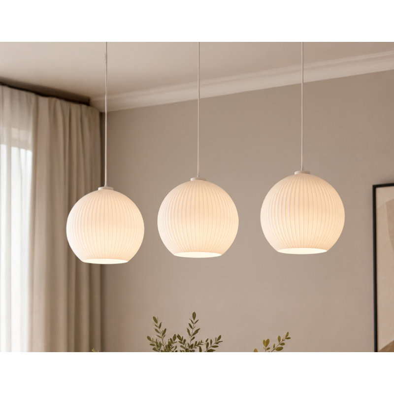 Darus 3 - Light White Kitchen Island Pendant