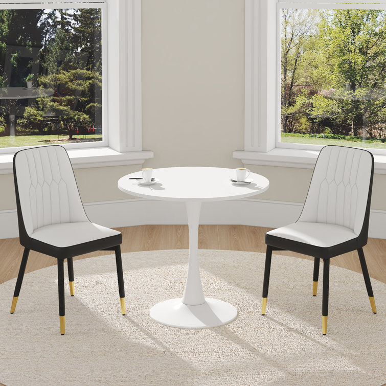 Dining Room Wayfair White Leather Chair Rosdorf Park Luxury King