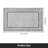 Black/White Oriental Floral Machine Washable Area Rug with Non-Slip Backing-1282061539
