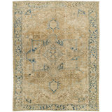 Antique One Of A Kind One-of-a-Kind 8'5" X 10'7" Hand Knotted Area Rug