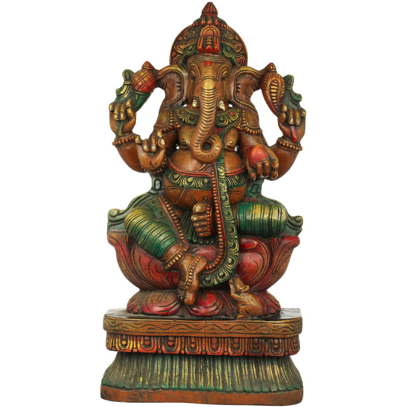 Le Shri Ganesha assis au lotus