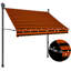 Dakota Fields Fabric Orange/Brown Cover Retractable Patio Awning-378808394