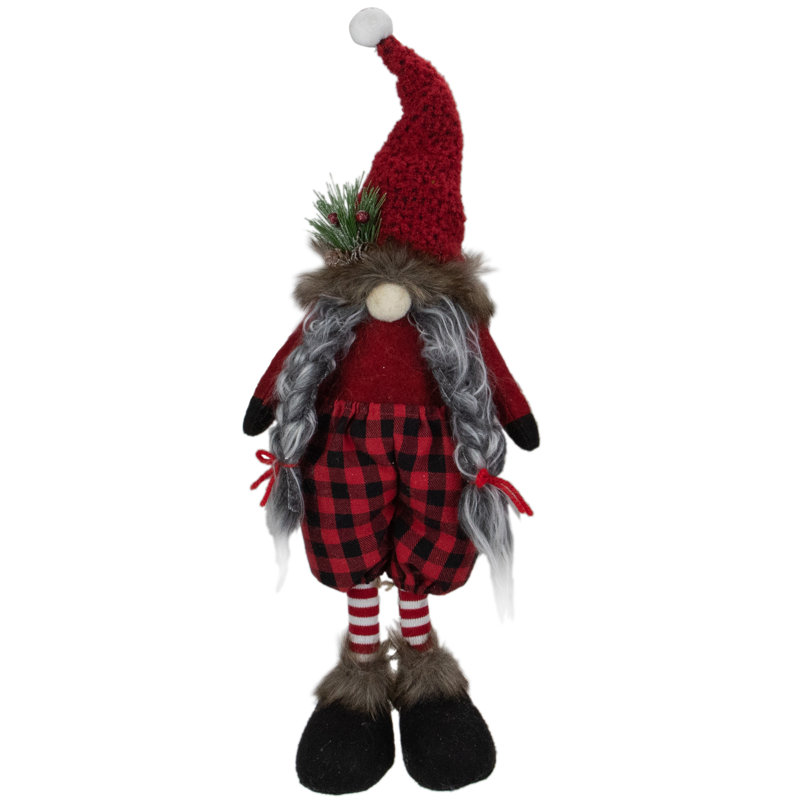 Figurine de Noël 17 po rouge et noir Buffalo