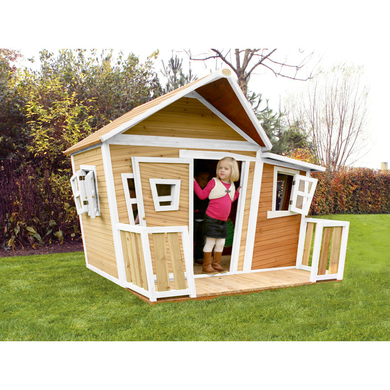 Lisa AXI 220cm W x 193cm D Outdoor Hemlock Wood Playhouse