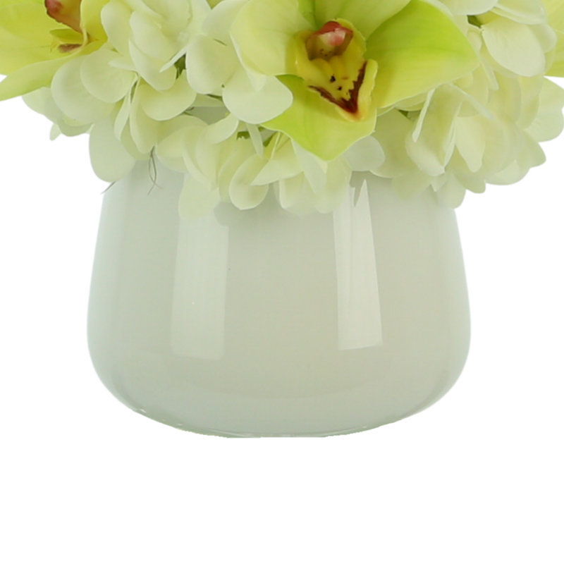 Hydrangea And Cymbidium Floral Arrangement