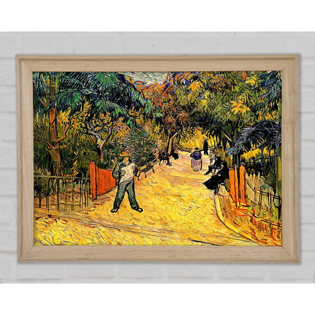 Van Gogh Eingang zum öffentlichen Park in Arles - Einzelne Bilderrahmen Kunstdrucke