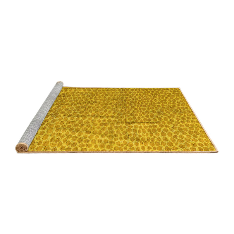Washable Abstract Indoor Rug, Square 8'