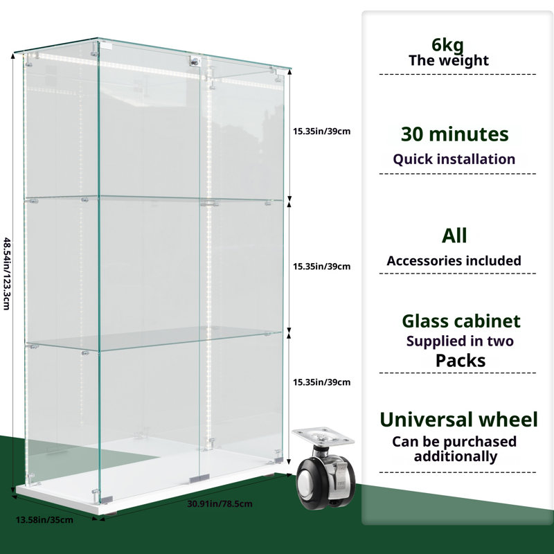 Display Cabinet, White