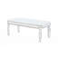 Table basse à miroir argenté