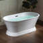 Baignoire de trempage autoportante en acrylique avec piédestal 59 po x 30 po, à double extrémité, conception antidérapante-51226560
