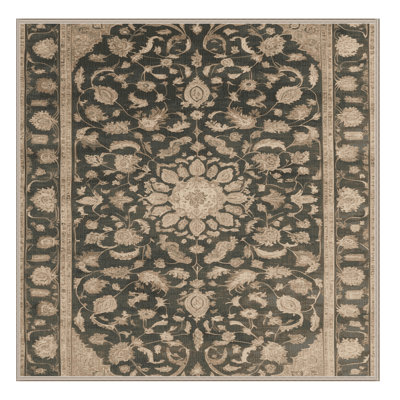 Tapis brun lavable à la machine