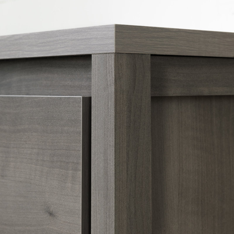 Commode 6 tiroirs Gravity, Érable gris