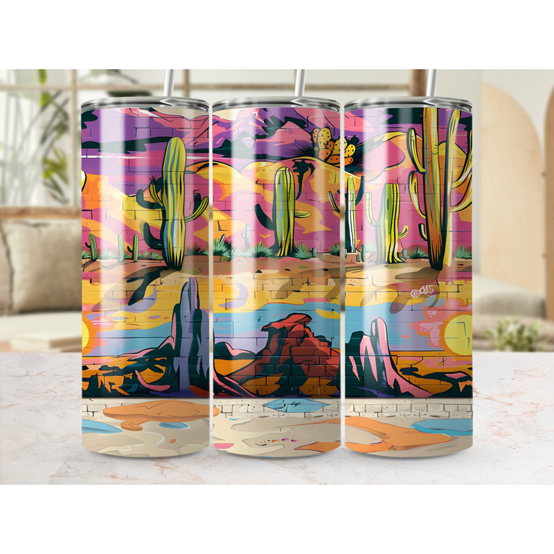 Choose Handmade Tumblers 591ml Vacuum Insulated Stainless Steel (18/8) Travel Tumbler with Straw