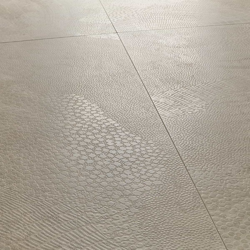 Corretta 23.77 in. x 47.55 in. Semi Gloss Porcelain Tile, Wave Warm Gray