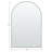 24'"W×36"H Silver Arch Metal Bathroom/Vanity Mirror Accent Wall Mirror Wall Mounted Makeup/Shaving Mirror Modern Wall Decor for Living Room Bedroom Dining Room Entryway Hallway-986569136