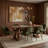 Mango Wood Rectangular Dining Table With Angular Base