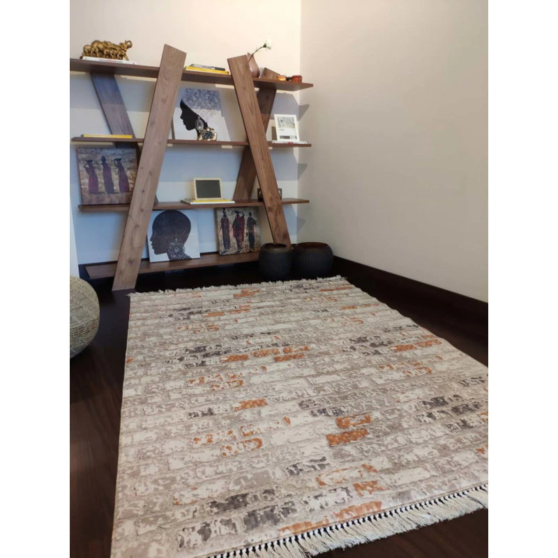 Tapis Masanao avec envers antidérapant, Carré 5 pi 3 po