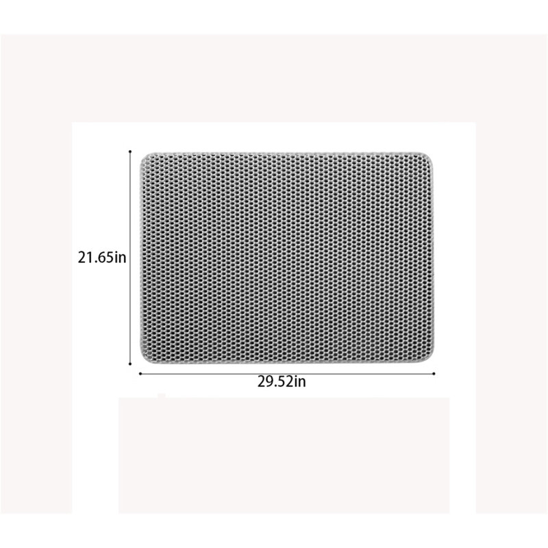 Tapis de fumier à double couche, H 0,11 po x l 29,52 po x P 21,65 po