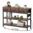 3-Tier Console Table With Charging Station & 3 Fabric Drawers,43.3'' Entryway Table With Storage Drawers And Open Shelves, Narrow Sofa Table With USB Ports And Outlets, Adjustable Feet, And Modern Design For Hallways, Living Rooms, And Small Spaces-1022265191