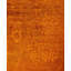 Tapis unique noué à la main Rachal - orange, 9 pi 10 po x 13 pi 7 po
