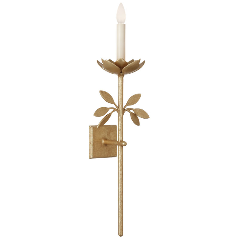 Julie Neill 1 - Light Armed Sconce, Antique Gold Leaf