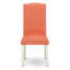 Ensemble de table de cuisine 9 pièces comprenant une table de salle à manger rectangulaire avec feuille papillon et 8 chaises parsons en simili cuir flamant rose, 42 x 84 po, lin blanc-1410233430-1418294755-1373620569
