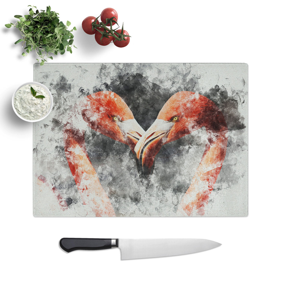 Flamingo Vol.3 Watercolour Chopping Board