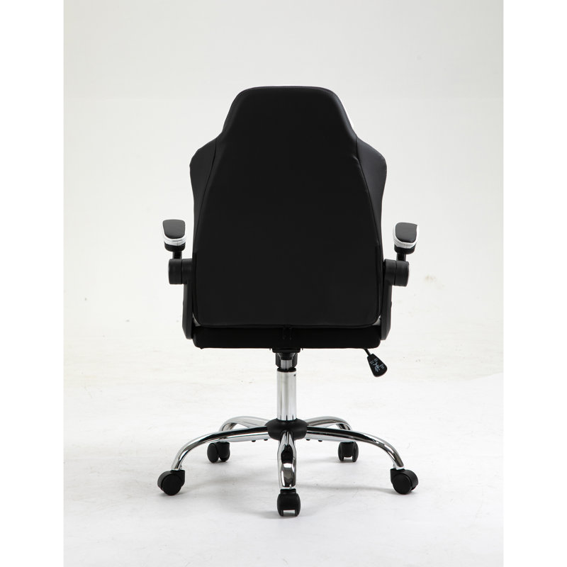 PC et chaise de course, Noir / blanc / bleu sarcelle