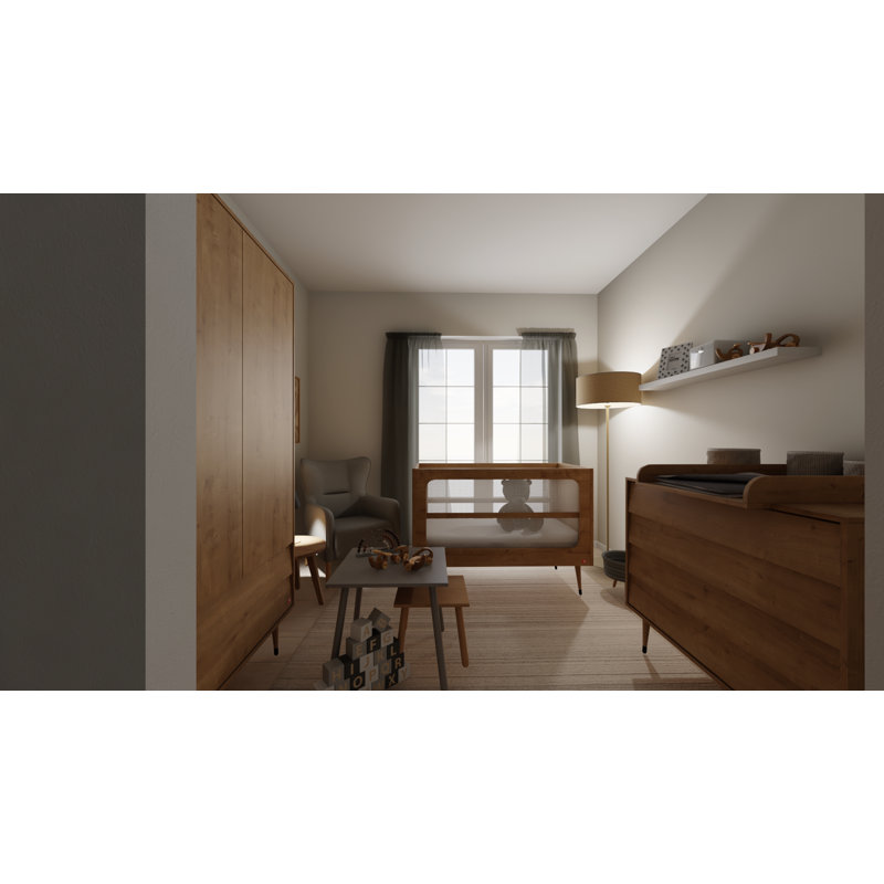 Jaquelin 2 Door Wardrobe, Oak