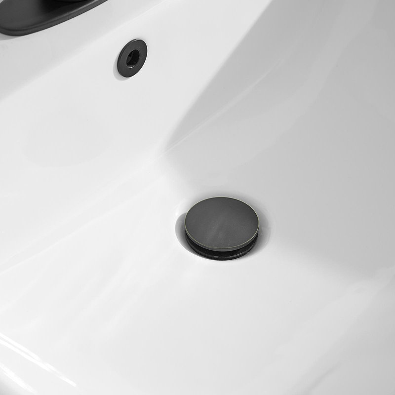 Bathroom Sink Pop-Up Drain With Overflow, Oil Rubbed Bronze