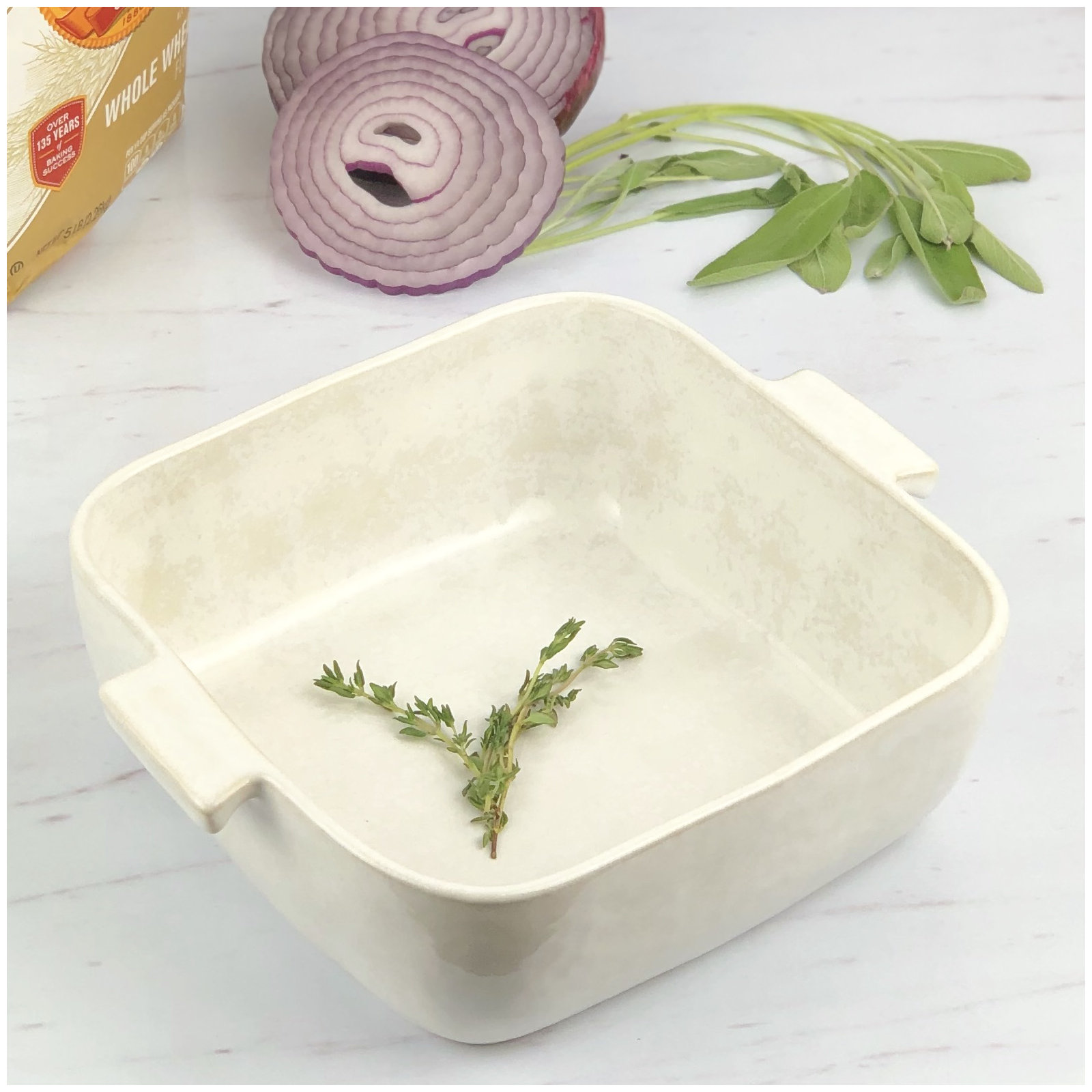 Ramone Square Stoneware Baker