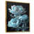 Toile avec cadre flottant or