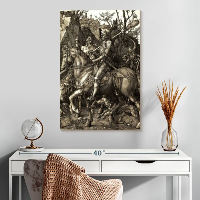 Mehar Knight Death And The Devil, 30" H x 20" W