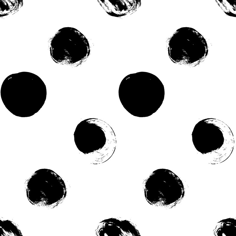 Seamless Black And White Pattern by Lolya88 - Wrapped Canvas Print, 76cm H x 76cm W