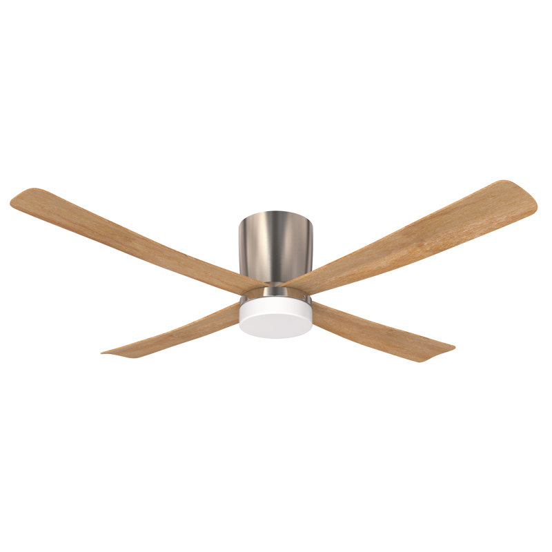 Billingsley 132cm Ceiling Fan with LED Lights, Pine