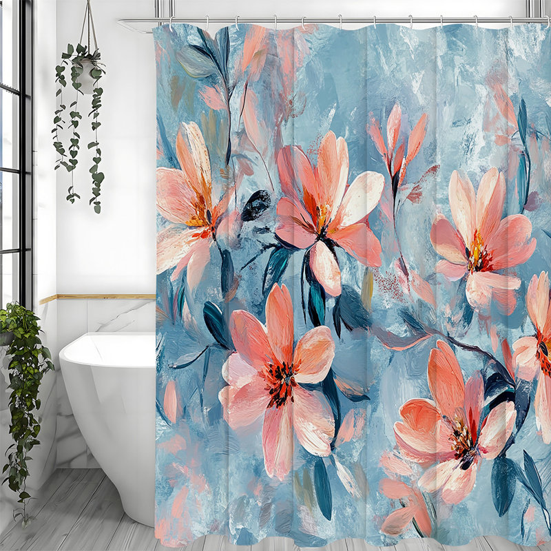 Rideaux de douche avec crochets inclus