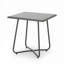 Table d'appoint de patio avec plateau carré et base en métal-2094417596