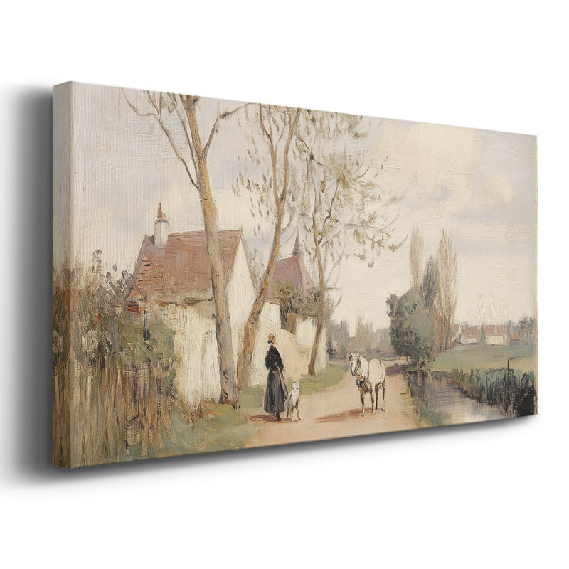 Série paysage - CXCI - Toile tendue avec châssis encadré - Prêt à être accroché, H 21 po x l 41 po