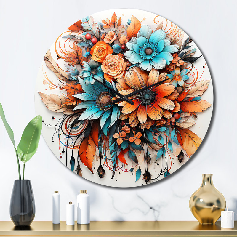 Horloge murale boho, Grand