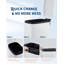 Poubelle de cuisine mince de 13 gallons – Poubelle étroite en acier inoxydable avec seau intérieur amovible et couvercle à fermeture douce et silencieuse, poubelle compacte pour salle de bain, bureau et cuisine (blanche)